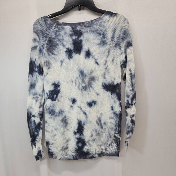 AE American Eagle Women's Size Small Tie Dye Crocheted Sweater Top Long Sleeve C - Picture 2 of 6